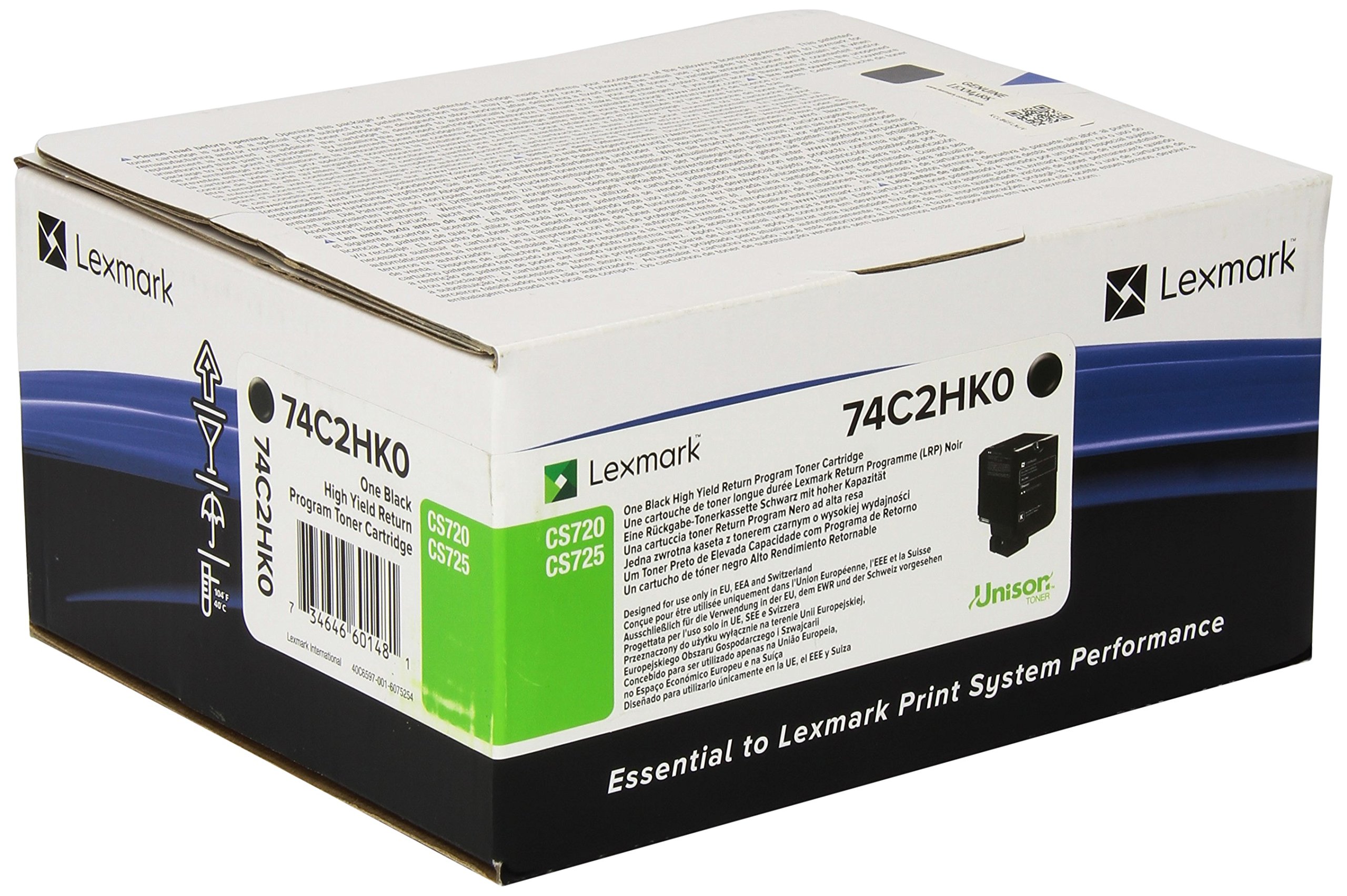 Lexmark CS720/725 Black High Yield Return Toner 20K