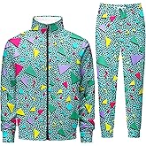 COCYPAN 001 80s/90s Outfit for Men, Sweatsuit Set, Tracksuit, 01-S