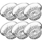 Godinger Bowl Set - Crystal Mini Prep, Dip, Dessert, Bar Snack Dish Bowls - 2oz, Set of 6