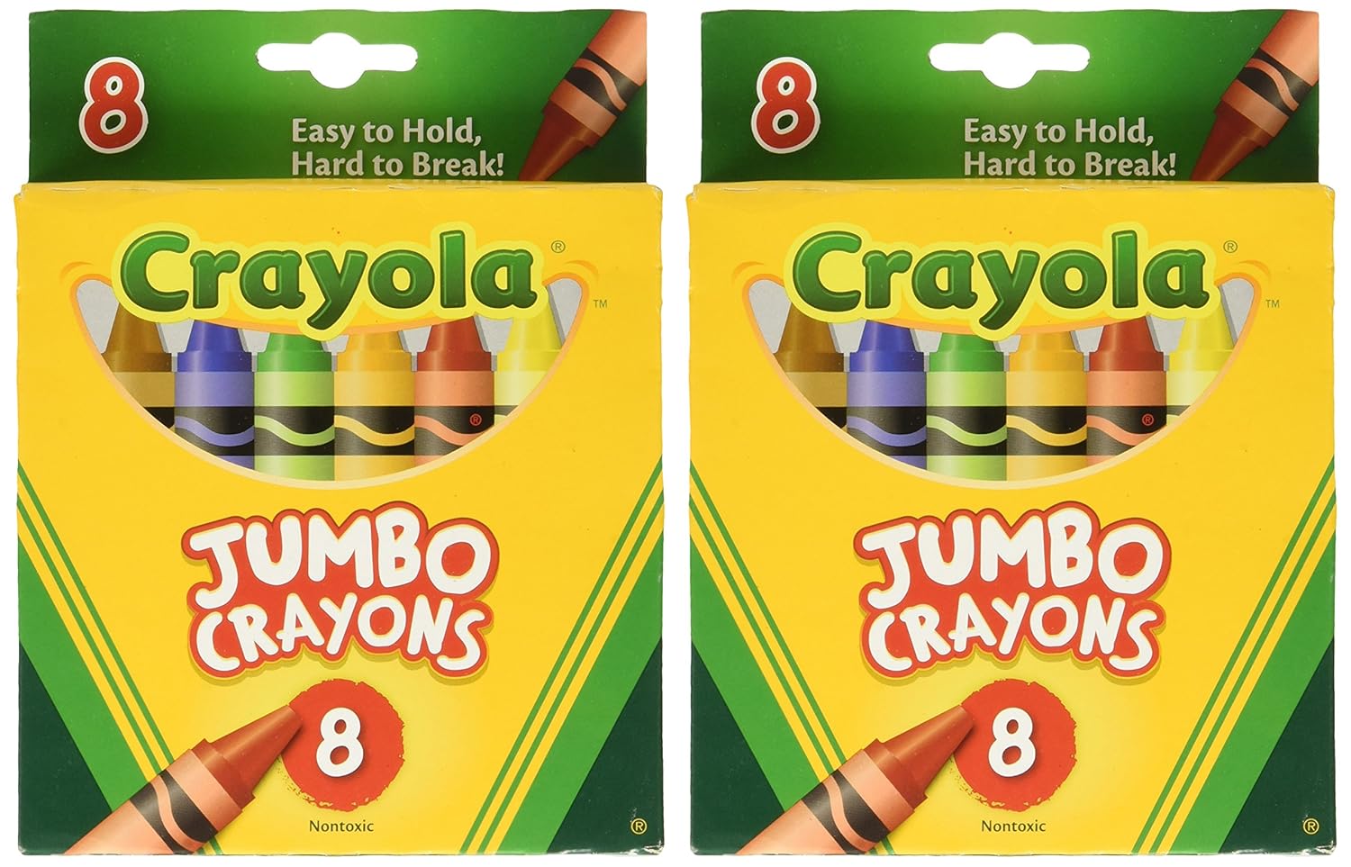 Crayons Jumbo 8ct Peggable Tuck Box [Set of 2] Amazon.co.uk Business