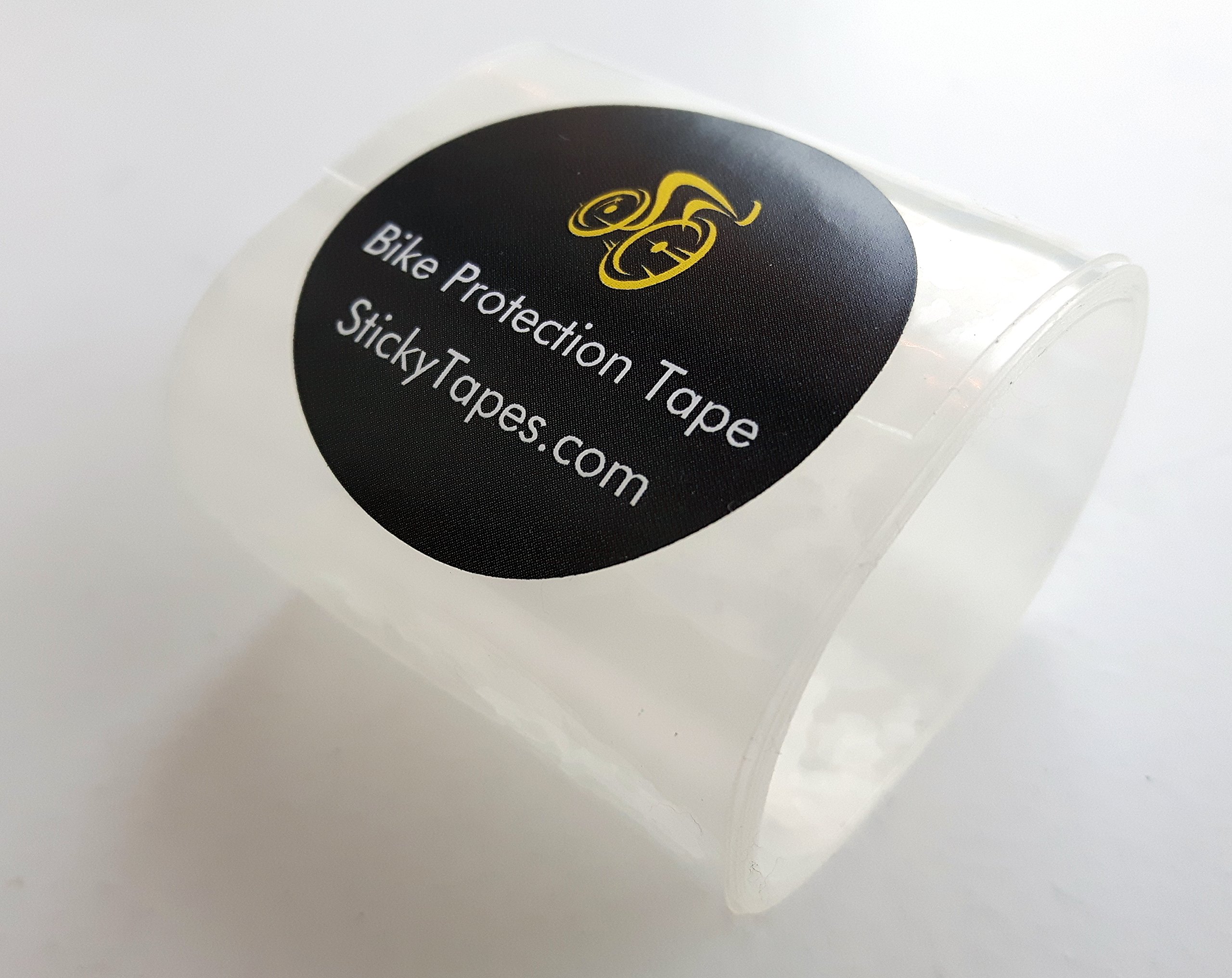 StickyTapes Bike Protection Tape - 2in x 1yd roll of Helicopter Tape - Strong Clear Protective Film