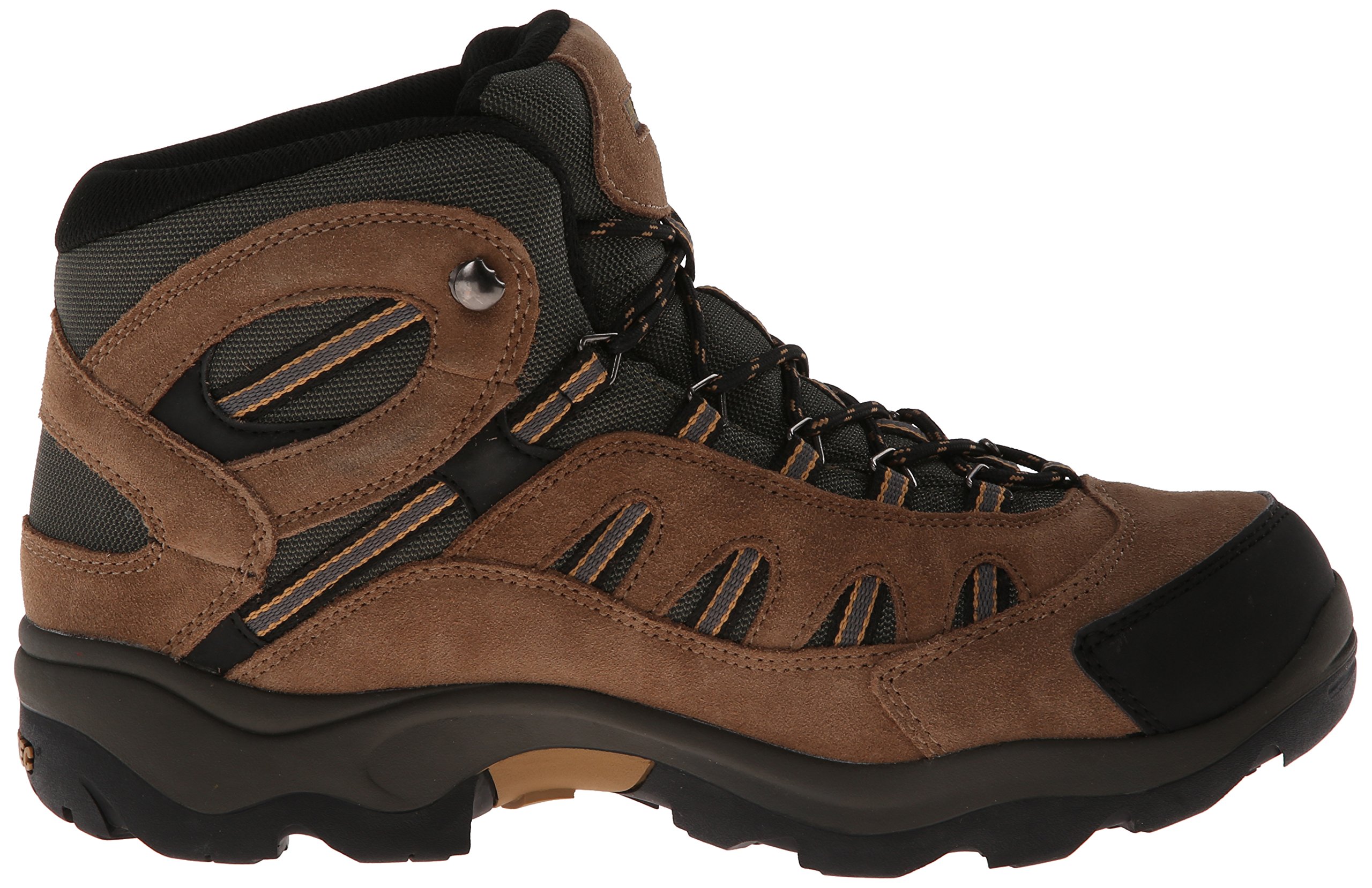 HiTec Men's Bandera Mid Waterproof Hiking Boot, Bone/Brown/Mustard, 12