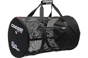 Cressi Strong Foldable Mesh Duffle Bag for Scuba Diving, Snorkeling Equipment | Gorgona & Crete: Designed in Italy