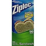 Ziploc Sandwich Bag Value Pack- 90 count (Pack of 3)
