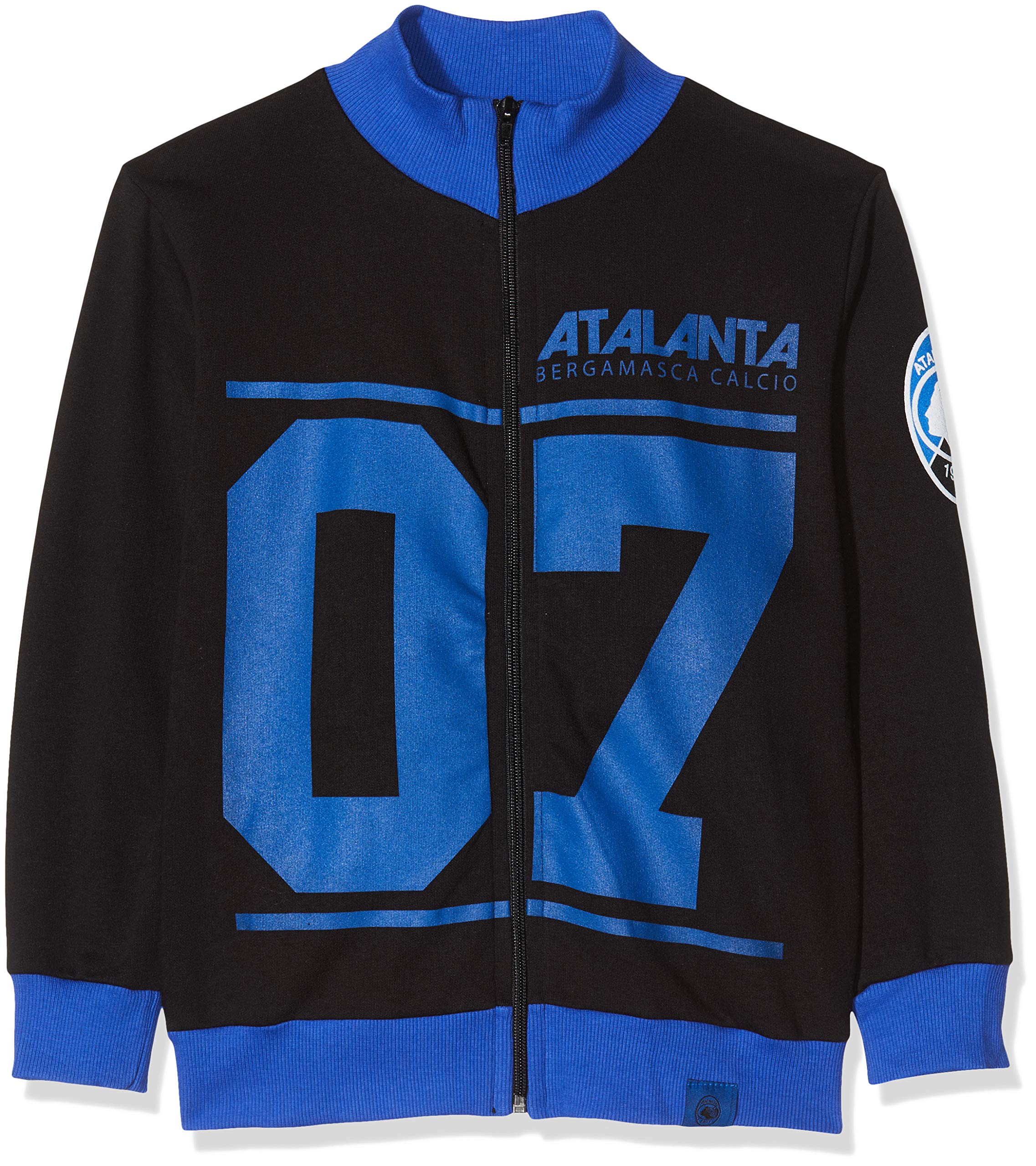 Atalanta B.C. Sweatshirt C/Zip Atalanta 07 Black - Sweatshirt C/zip Atalanta 07 Black Child, boys, FLAT4ZIPBLKID10, Black, 4 Anni