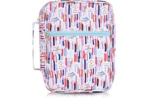 SCRIPTURED GOODS IT'S HIS WORD, MAKE IT YOURS Bible Cover – Beautiful Bible Case with Inspiring Bible Verses for Women and Girls– Covers & Protects Your Prayer and Study Items - Keep His Word Close in This Unique Stylish Bag