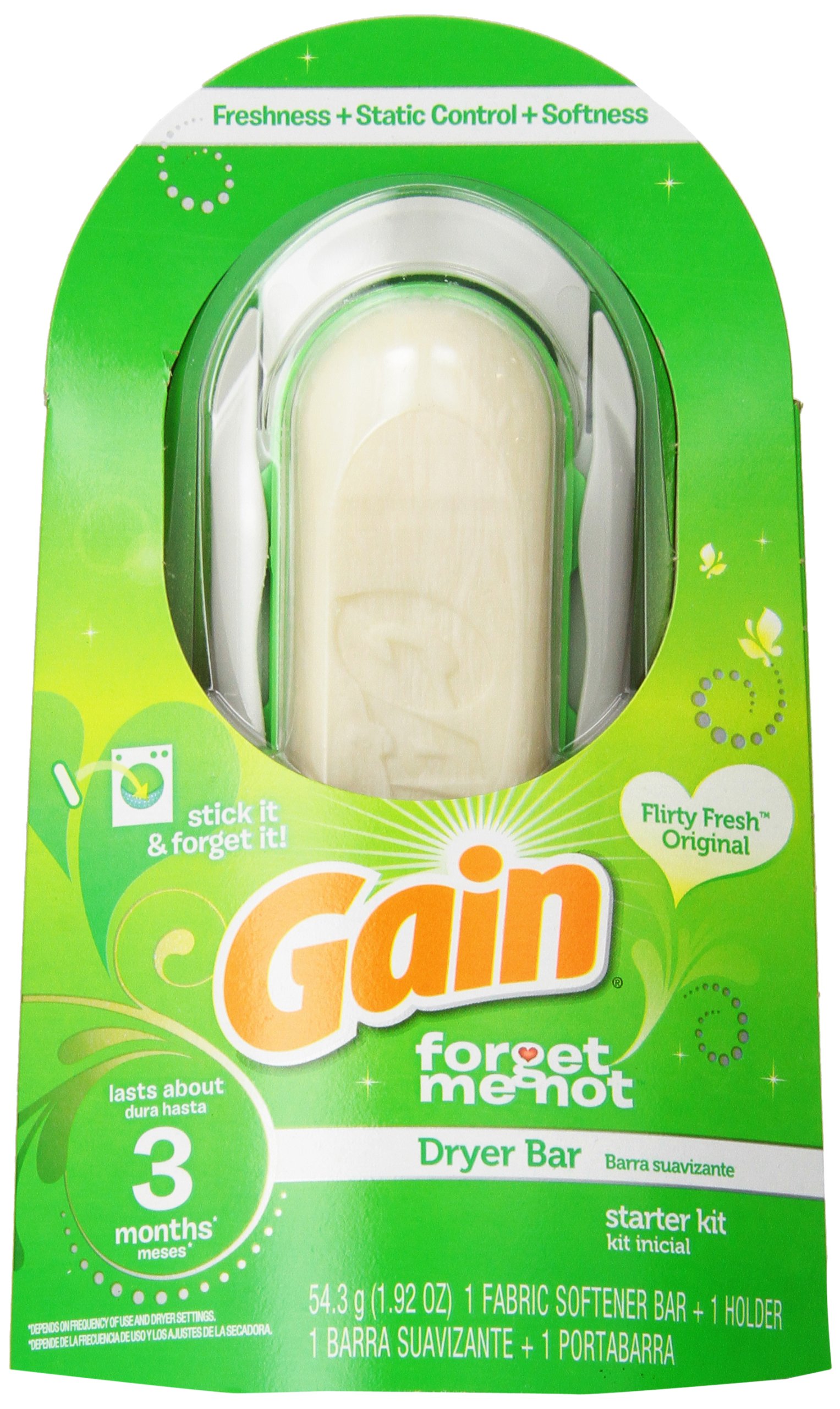 Buy Gain Flirty Fresh 3 Month Dryer Bar Fabric Softener 1.92 Oz Online