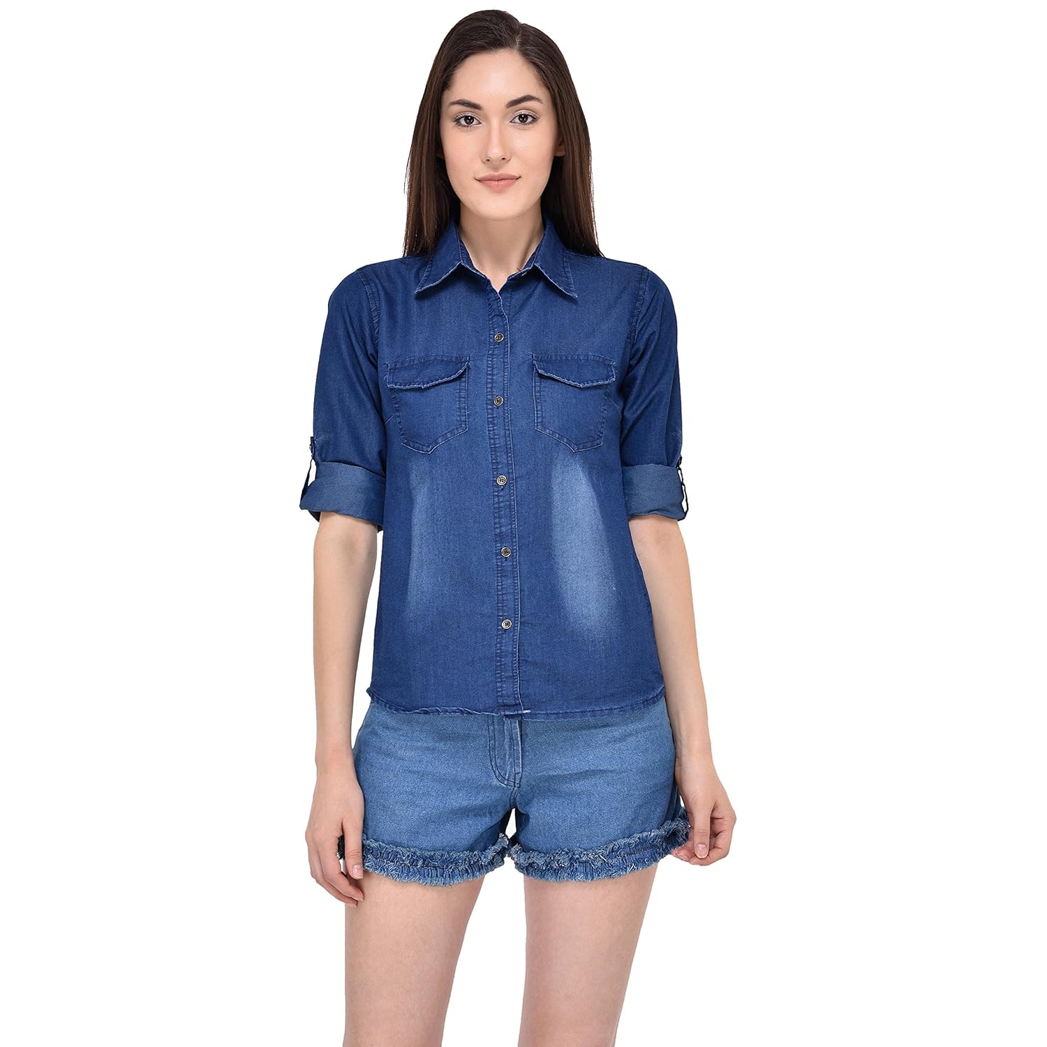 mayra women's denim shirt
