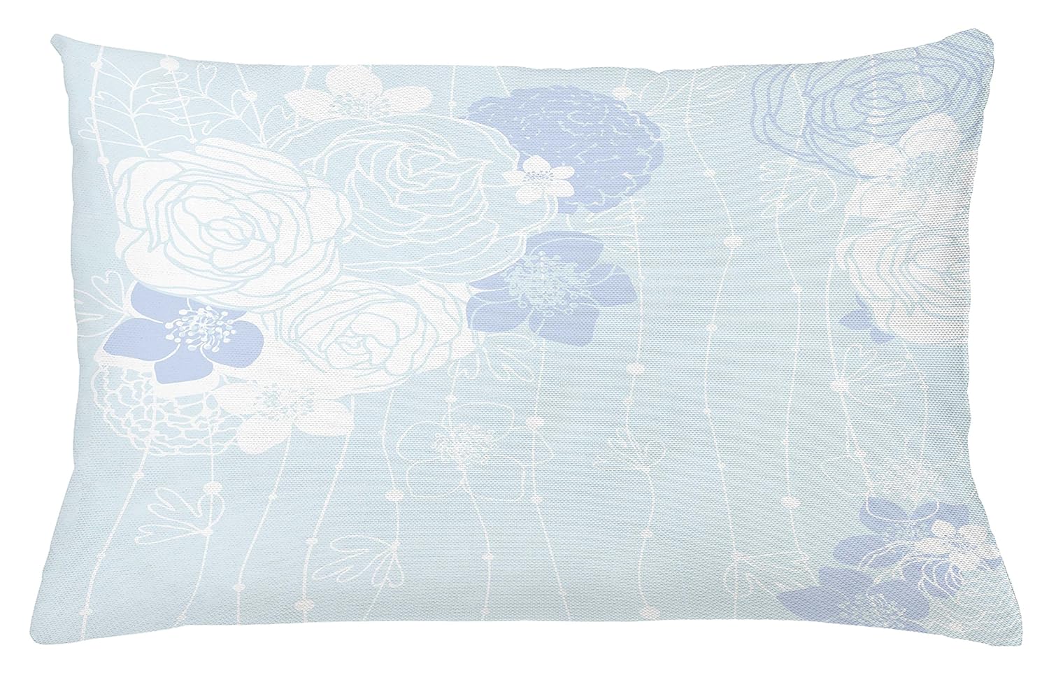 Amazon Com Lunarable Pale Blue Throw Pillow Cushion Cover