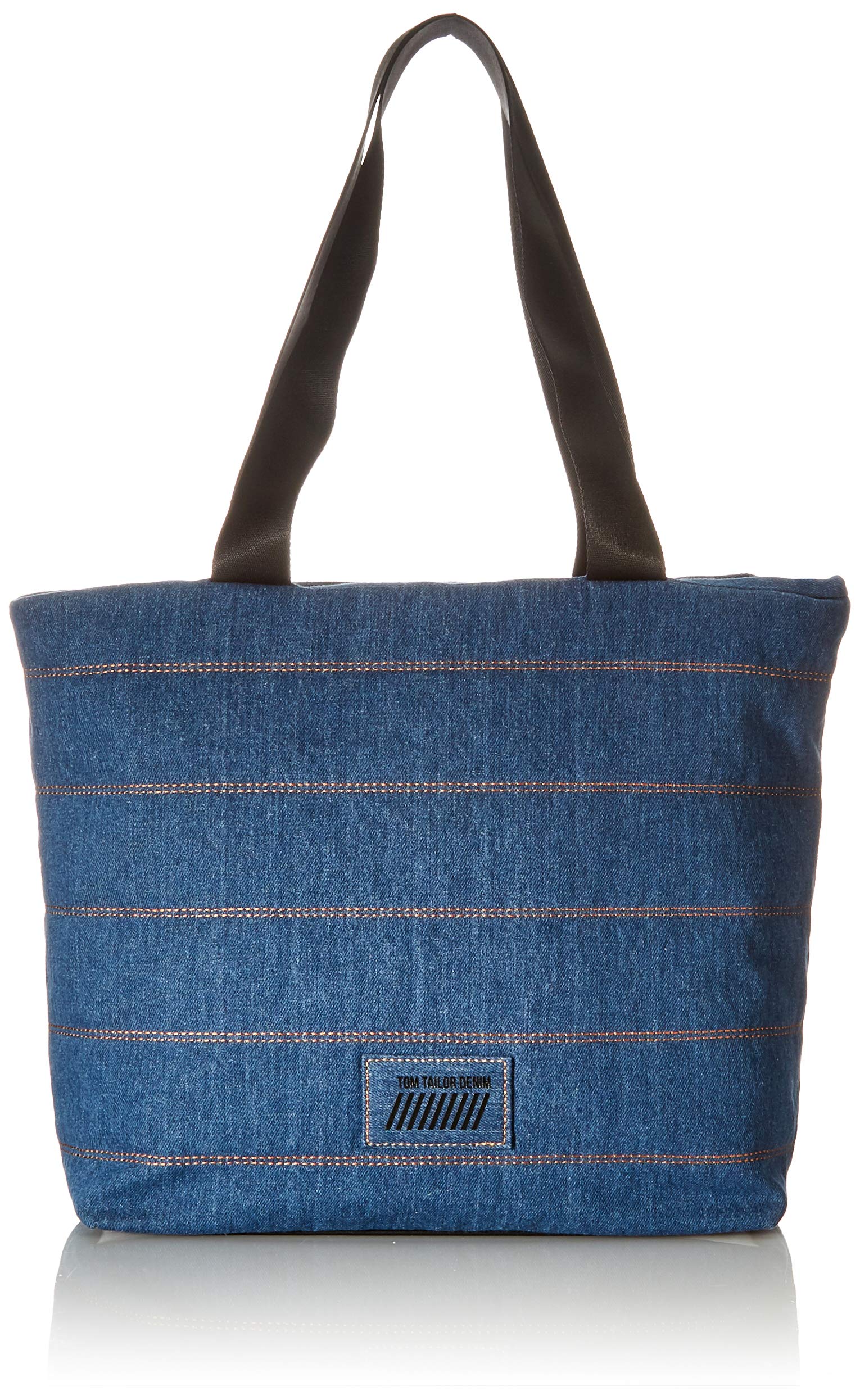 TOM TAILOR Denim Women's Feline, Denim Blue, Zip Shopper M