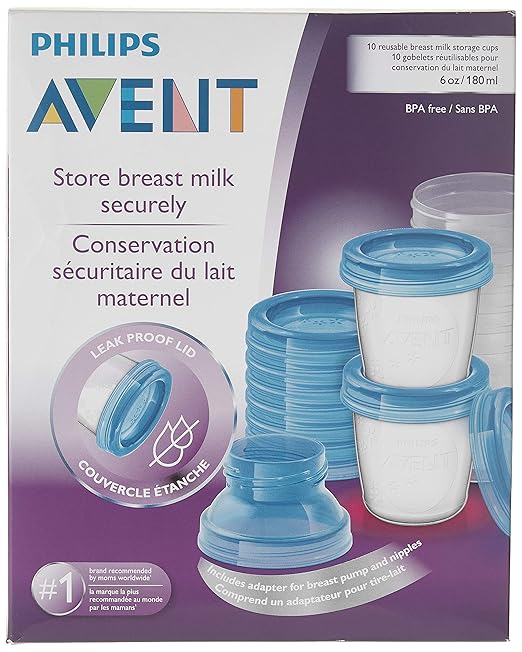 Amazon.com: Philips AVENT Vasos de almacenamiento de leche ...