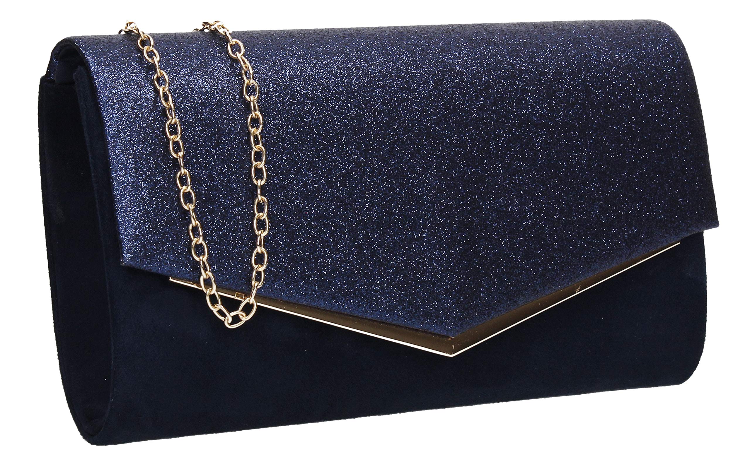 SwankySwans Women's Janey Clutch Bag, Navy