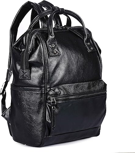 Amazon Baigio 革 リュック 四角い リュック リュックサック バックパック おしゃれ メンズ レディース 防水 レザー 通学 通勤 ギフト プレゼント Baigio ビアジオ メンズ