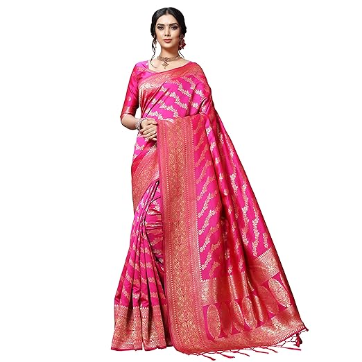 Anand Sarees Silk with Blouse Piece Saree