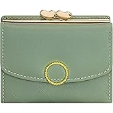 YINHEXI Wallet Women Small Bifold PU Leather Wallet with RFID Blocking Card Holder Slim Cash Wallet with Coin Purse for Women Girls Ladies (Green)