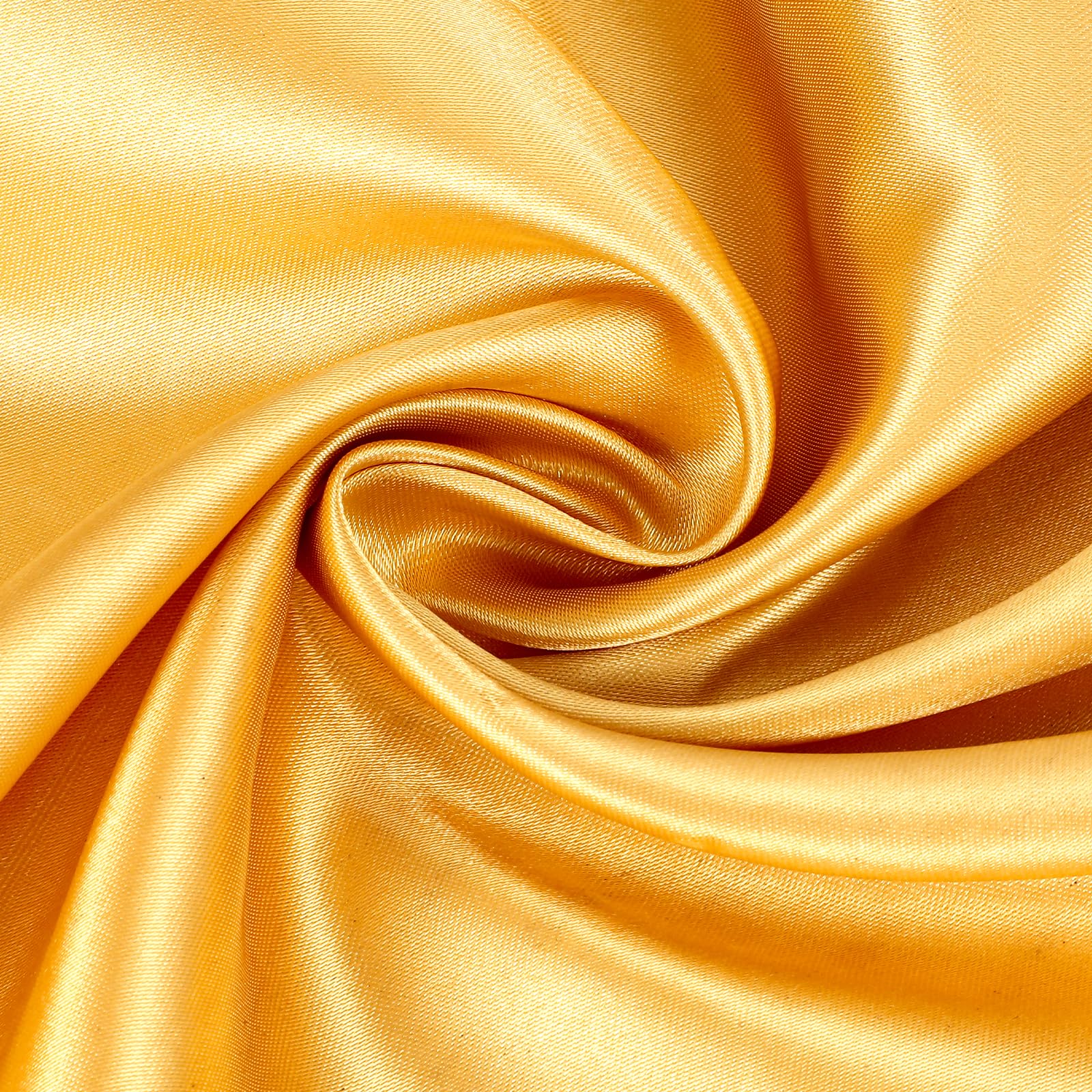 Satin Fabric by The Yard, 60 Inch Wide Gold Satin Fabric Shiny & Silky Lining Fabric Satin Cloth Fabric for Wedding Dress, Clothing Making, DIY Crafts, Table Cover, Sewing(Gold)