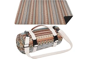 G GOOD GAIN Extra Large Waterproof Picnic Blanket | Portable Camping & Beach Mat | Sand Free with Carry Strap | Park Blanket for Grass, Hiking, Travel, Concerts, Indoor (Orange)