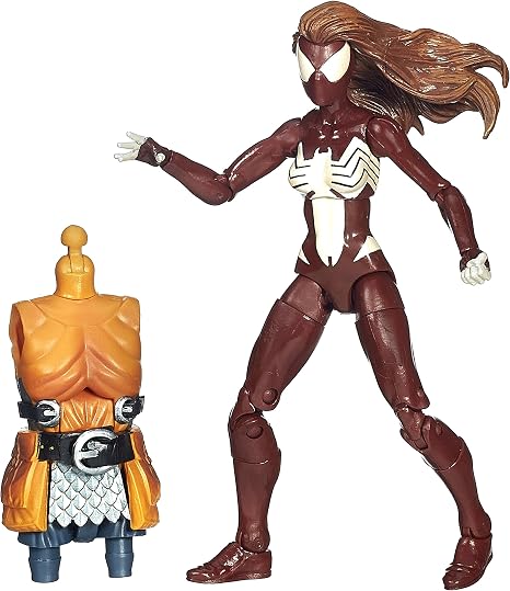 Amazon Com Marvel Legends Infinite Series Warriors Of The Web Ultimate Spider Woman 6 Action Figure Toys Games