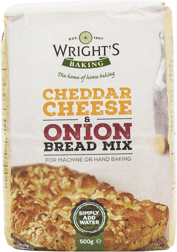 ﻿Wrights Baking Cheese and Onion Bread Mix 500 g (Pack of 10) Amazon