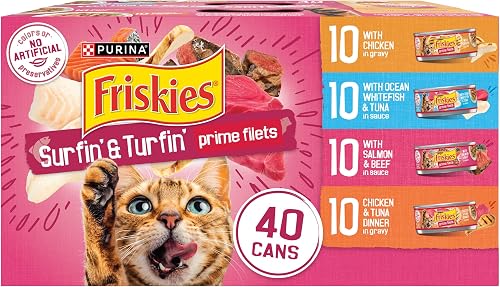Purina Friskies alimentos húmedos para gatos en salsa, filetes prime — Comida para gatos