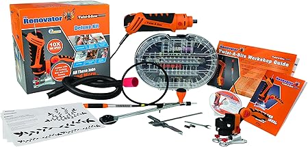 high street tv twist a saw deluxe multipurpose saw with 287 piece accessory kit orange black
