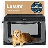 Lesure Shown on TODAY Show Soft Collapsible Dog Crate - 42 Inch Portable Travel Crate for Extra Large Dogs Indoor & Outdoor, 