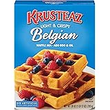 Krusteaz Light & Crispy Belgian Waffle Mix - No Artificial Flavors, Colors, or Preservatives - 28 OZ (Pack of 3)