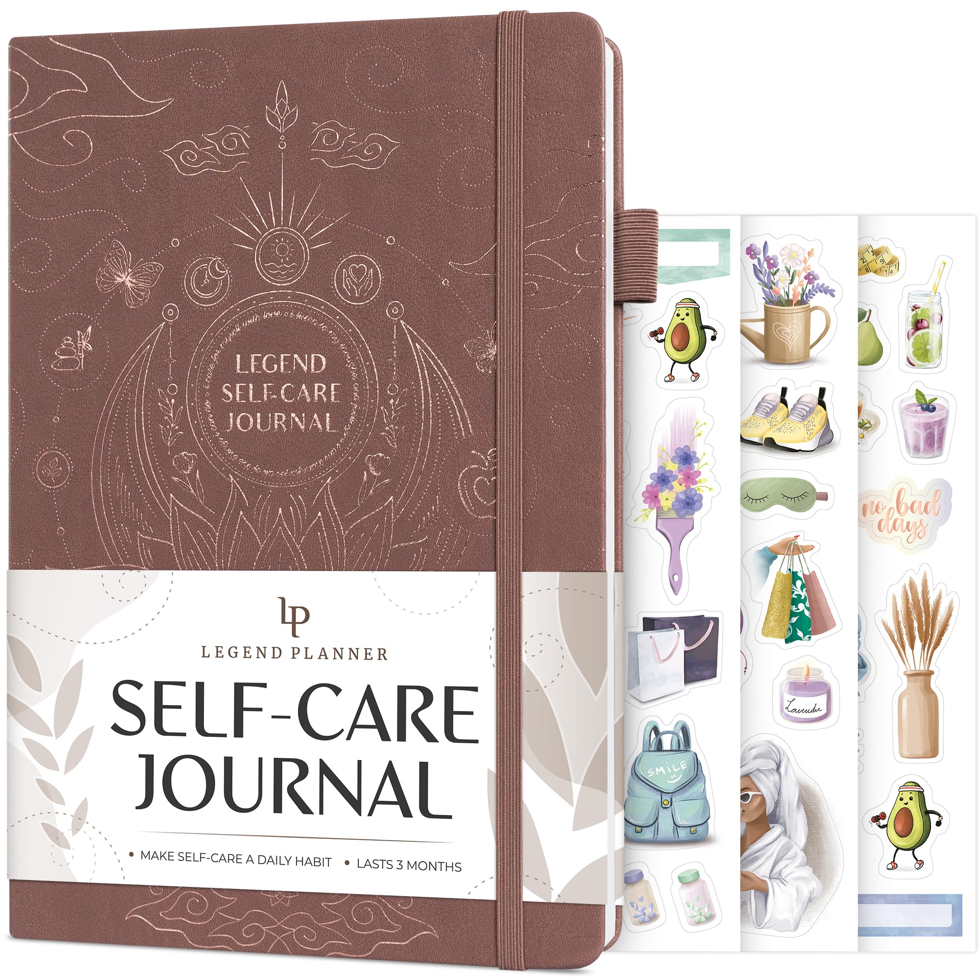 Legend Self-Care Journal – Guided Daily Reflection Journal to Support Mental & Physical Health – Daily Mood, Meditation & Personal Development Notebook – 26.5x18.5cm, Lasts 3 Months (Dark Terracotta) — image 1