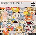 Petit Collage Animal Festival Decoder Children’s Puzzle, 100-Pieces – Jigsaw Puzzle for Kids – Includes Glasses to Uncover Hidden Objects – Animal Puzzle for Ages 4+, Makes a Great Gift Idea