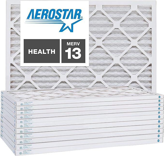 12x12x1 AC and Furnace Air Filter by Aerostar MERV 13, Box of 12