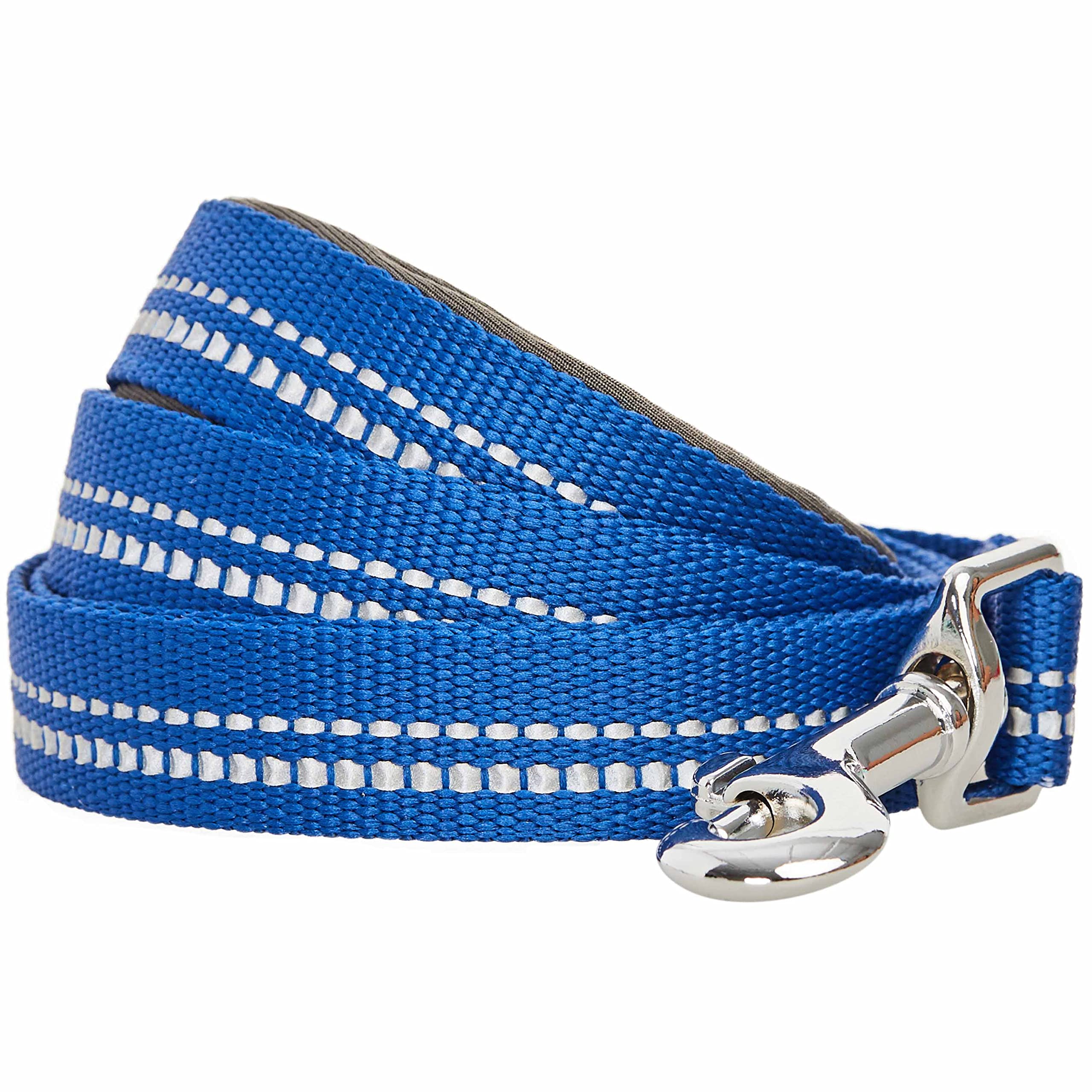 Blueberry Pet 3M Reflective Pastel Color Dog Leash with Soft & Comfortable Handle, 150 cm x 1.5cm, Navy, Small, Leashes for Dogs