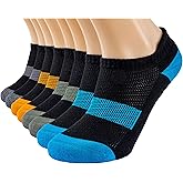 Mosithings 8 Pairs Running Ankle Socks Low Cut Cushioned Athletic Socks For Women and Men