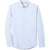 鶹 Essentials Mens Slim-Fit Long-Sleeve Oxford ShirtButton Down Shirt