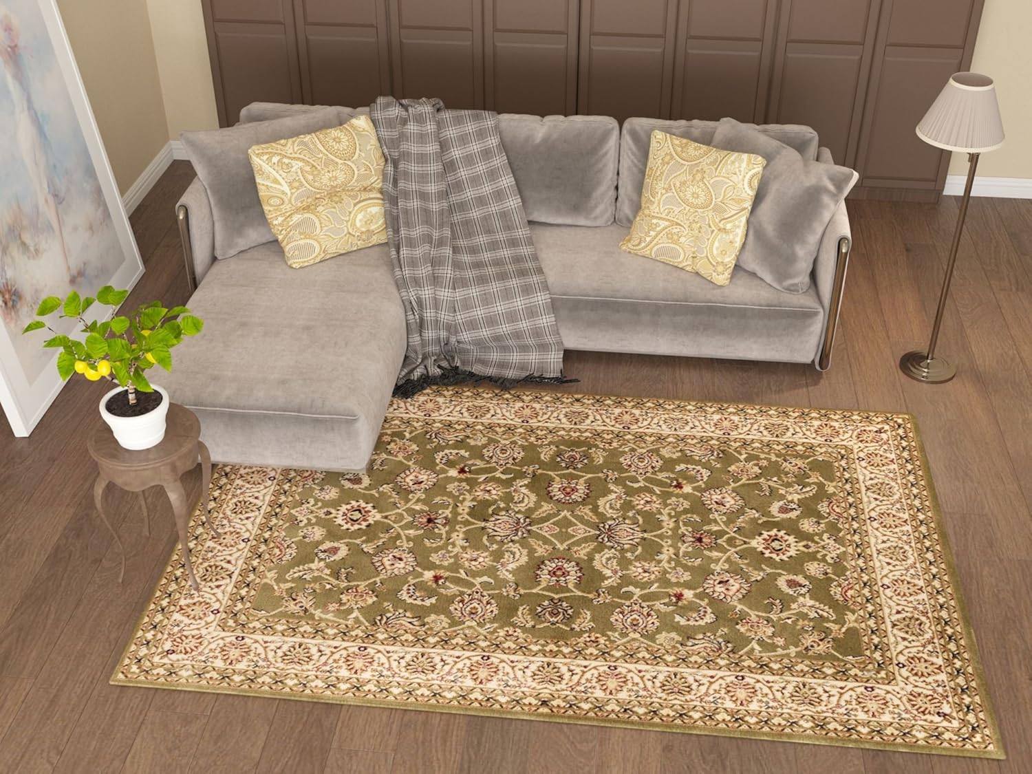 Best jade green rugs for living room
