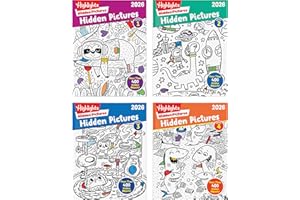 HIGHLIGHTS FOR CHILDREN Highlights Hidden Pictures 2026 Activity Books for Kids Ages 6 and Up, 4 Puzzle Books Packed with Hidden Object Fun, Coloring Pages, and Seek and Find Fun
