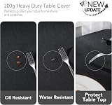 Deconovo Halloween Table Cloth Oxford 137x200cm Black 54x79in view 4