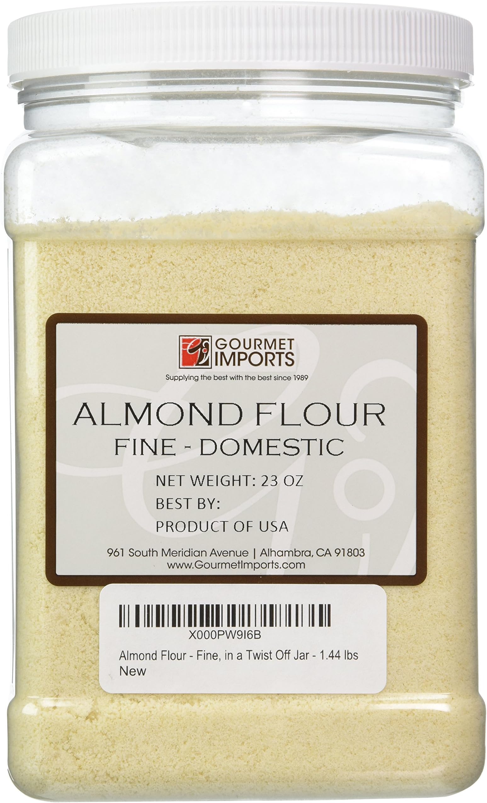 Almond Flour - Fine, in a Twist Off Jar - 1.44 lbs