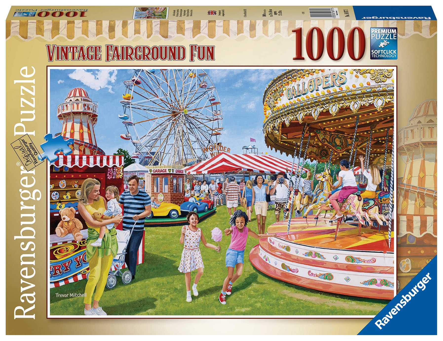Ravensburger Vintage Fairground Fun 1000 Piece Jigsaw Puzzle for Adults & Kids Age 12 Years Up