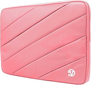 15 Inch Laptop Ultrabook Stand Sleeve Cover for Acer Chromebook 15, Swift 3, Aspire 5, Spin 5, Iconia One Tablet, Pink