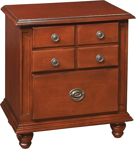 Amazon Com Glory Furniture 2 Drawer Nightstand Cherry Furniture Decor