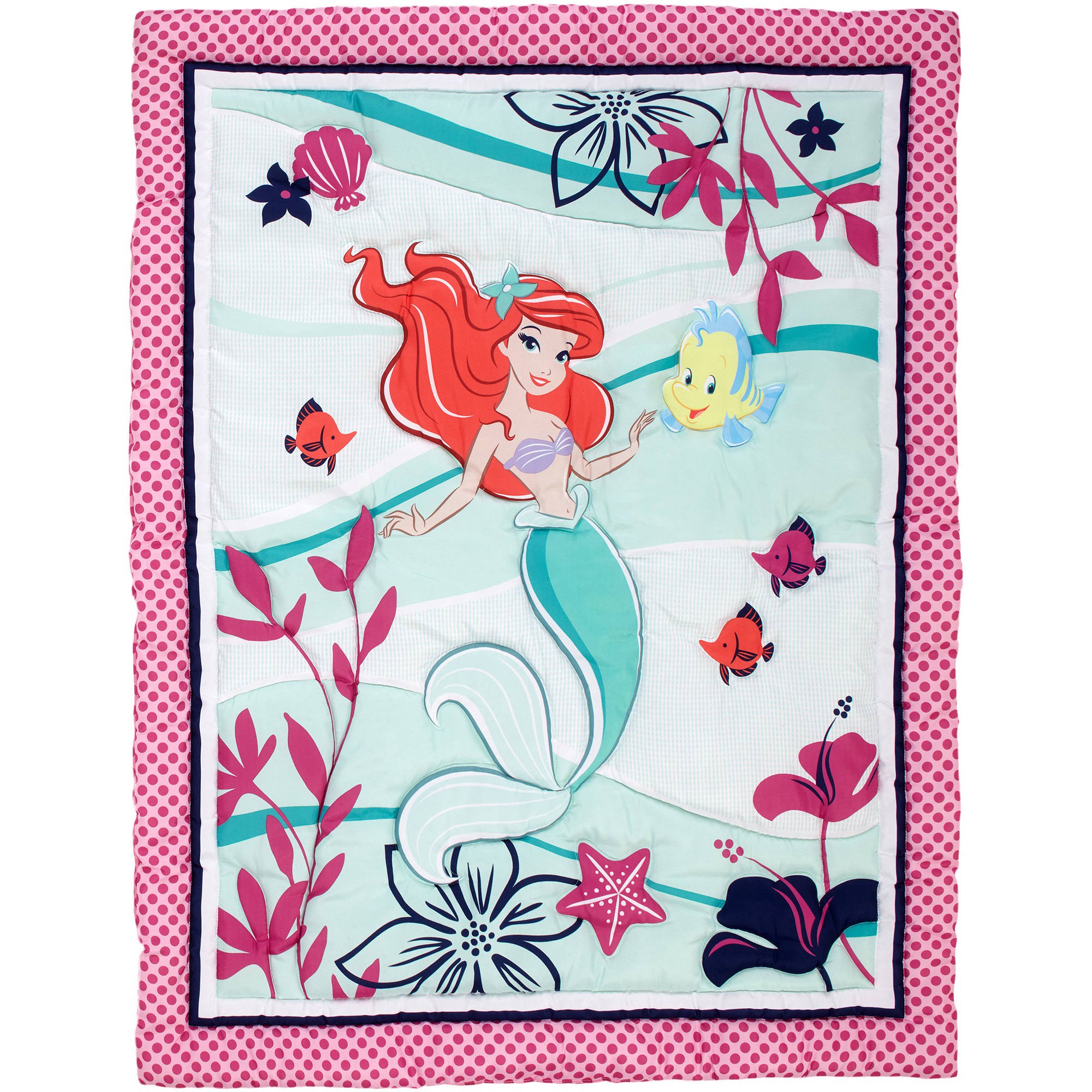 the little mermaid crib bedding