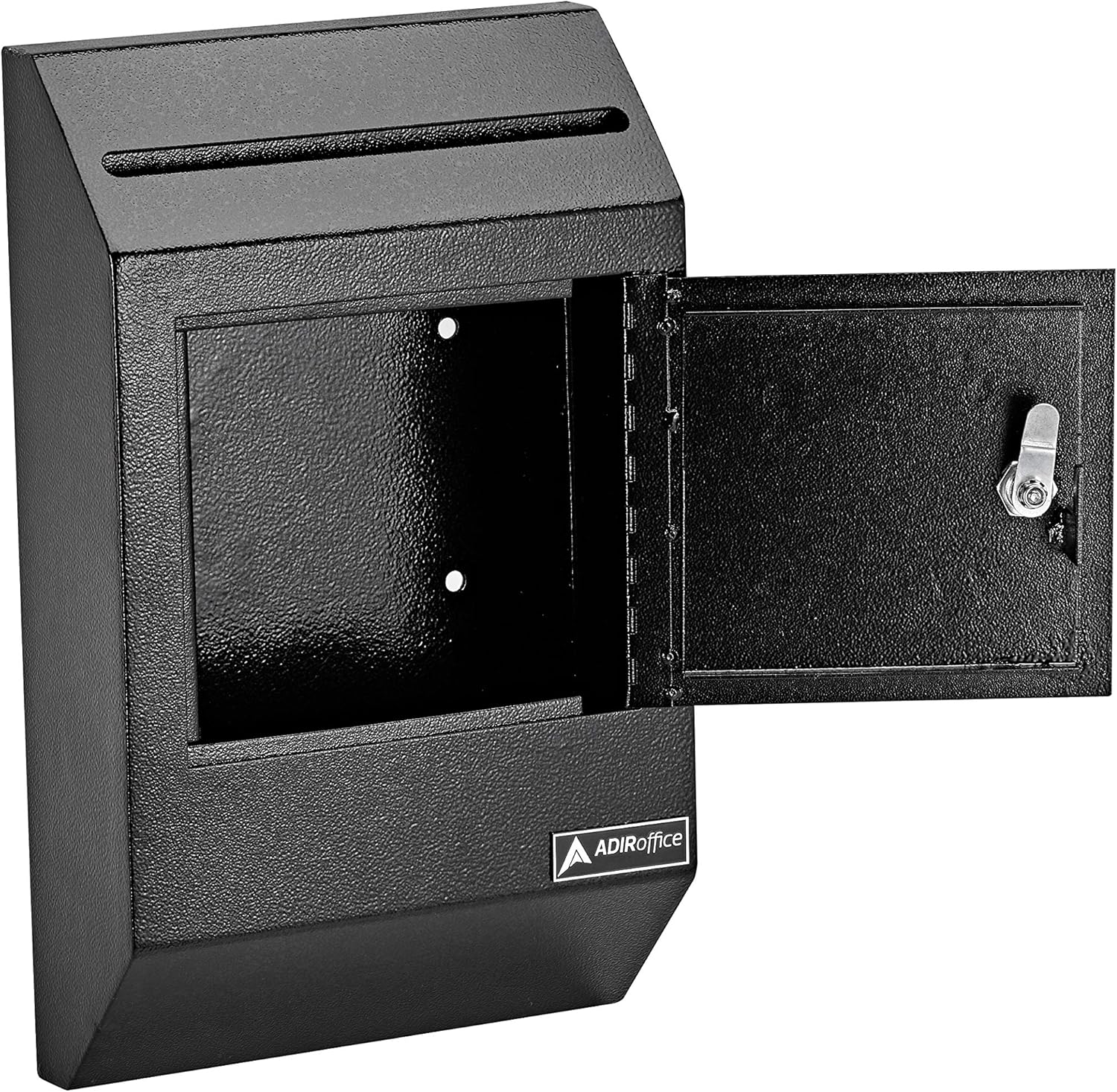 AdirOffice Drop Box - Heavy Duty Secured Storage with Lock - for Commercial Home Office or Business Use (Black): Home Improvement