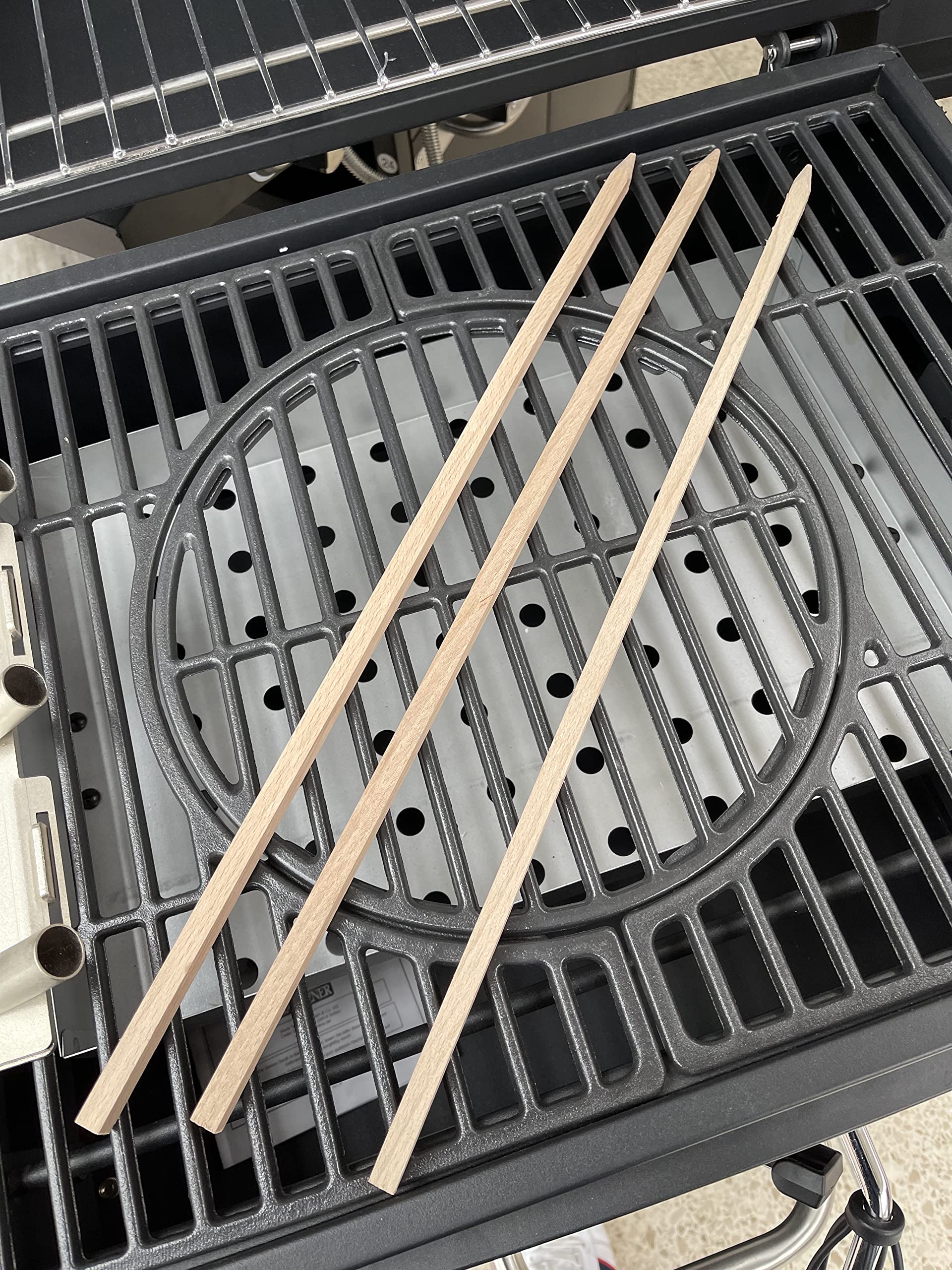 Serafin Beech Rods for Barbecue Attachments