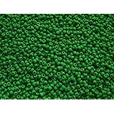 11/0 Toho Japanese Seed Beads - Opaque Bright Green Matte #47F (28g Tube)