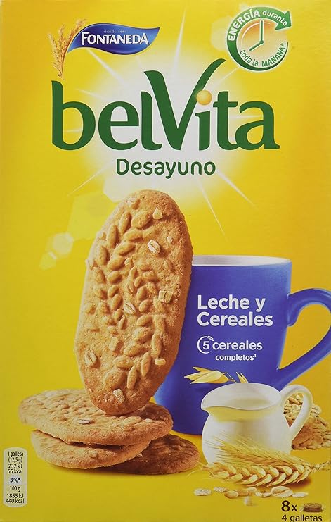 Bel Vita Desayuno Galleta de Cereales con Leche - 400 g