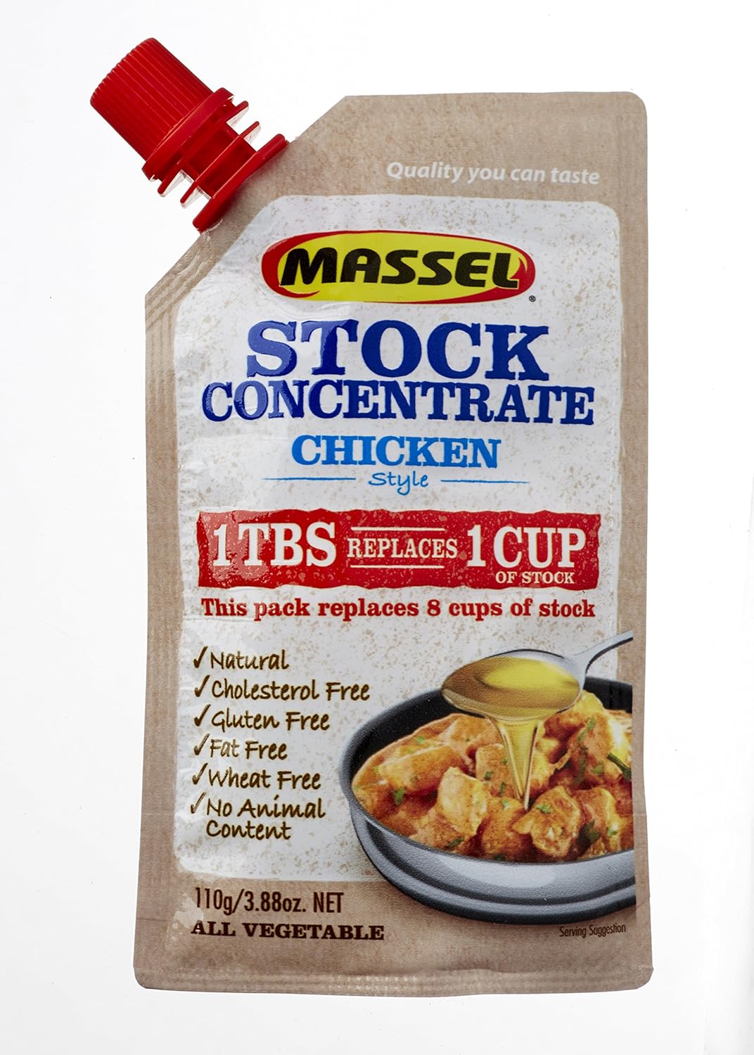 MASSEL Concentrated Chicken Style Liquid Stock, 3.88 Ounce