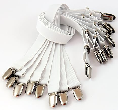 K&B Vertrieb Bettlakenspanner verstellbar 32cm-110cm Betttuchspanner Spanngummi Bettuchspanner Lakenspanner 044 (8 Stück)