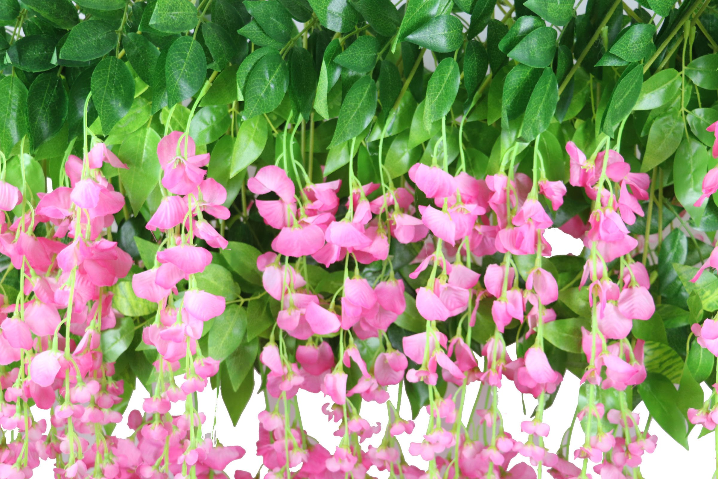 Lannu 12 Pack 3.6 FT Artificial Fake Hanging Wisteria Vine Ratta Silk