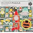 Petit Collage Robot Factory Decoder Children’s Puzzle, 100-Pieces – Jigsaw Puzzle for Kids – Includes Glasses to Uncover Hidden Objects – Robot Puzzle for Ages 4+, Makes a Great Gift Idea