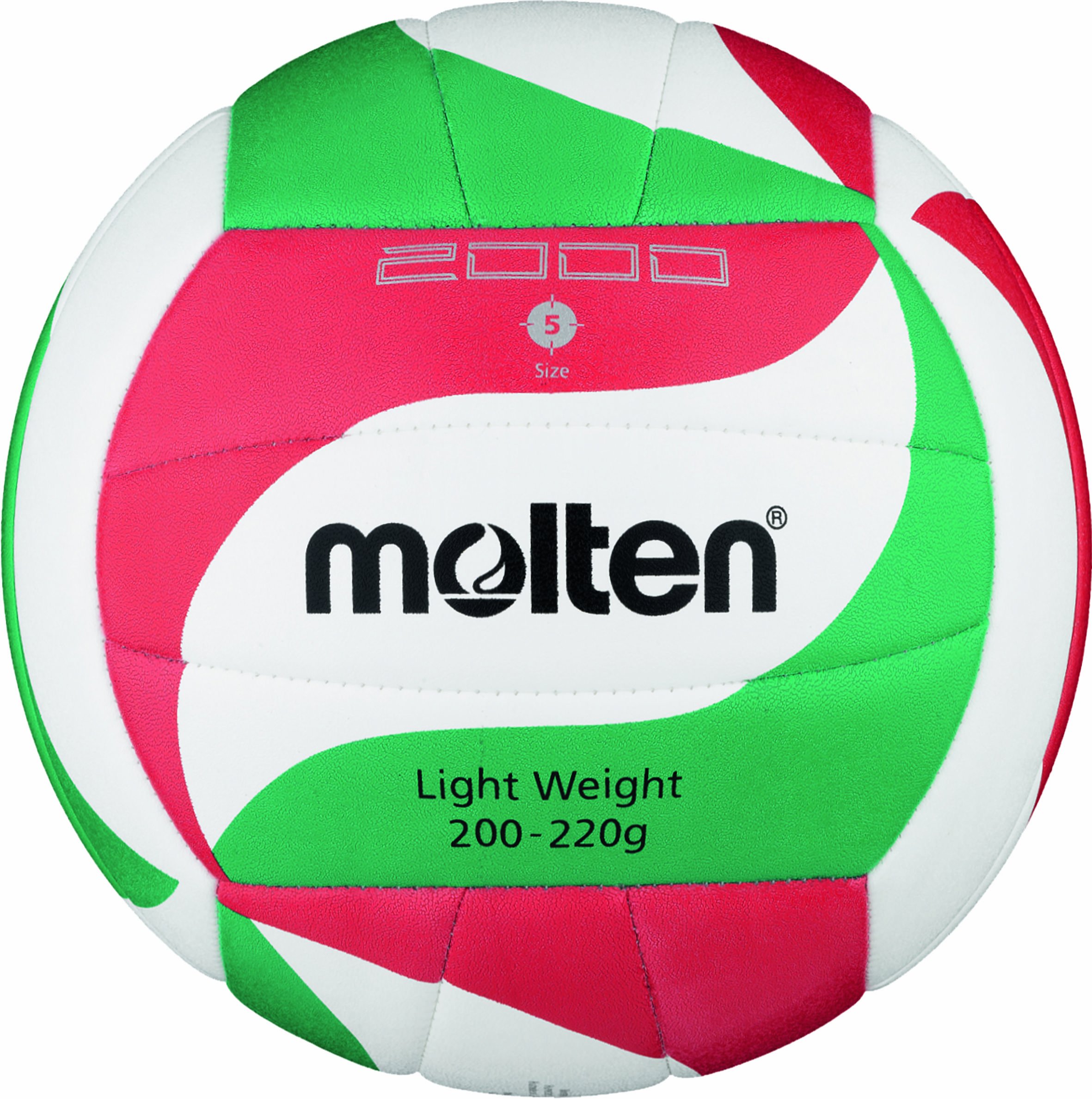 Molten Volleyball - 5, White/Green/Red
